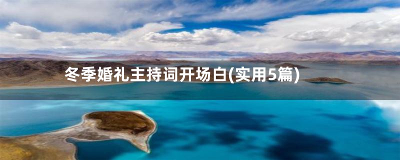 冬季婚礼主持词开场白(实用5篇)