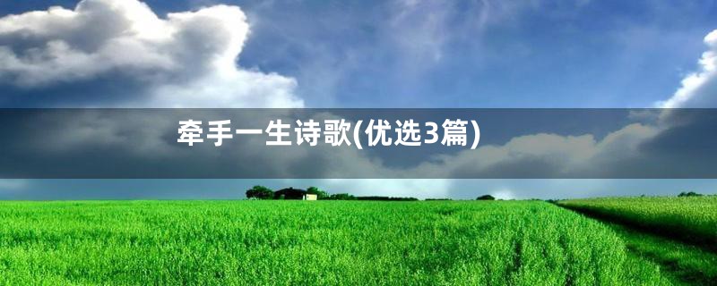 牵手一生诗歌(优选3篇)