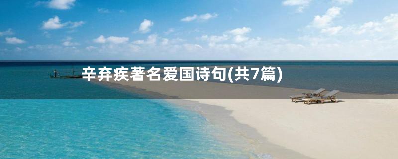 辛弃疾著名爱国诗句(共7篇)