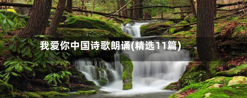 我爱你中国诗歌朗诵(精选11篇)