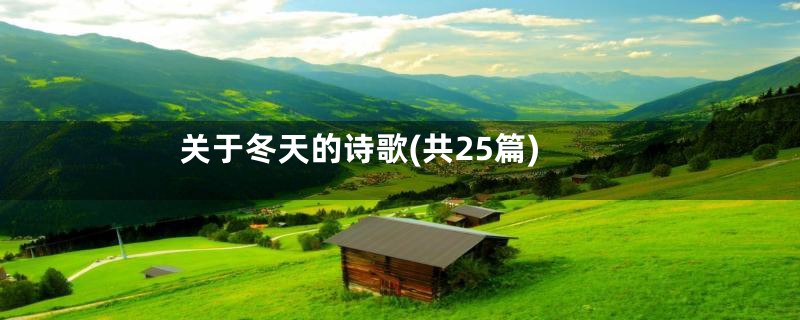 关于冬天的诗歌(共25篇)