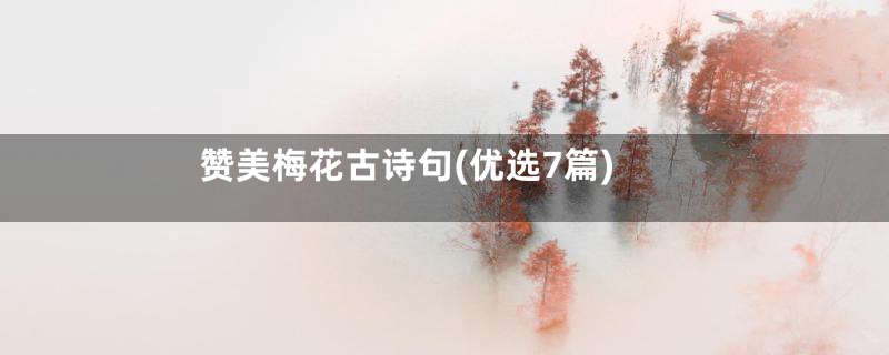 赞美梅花古诗句(优选7篇)