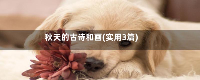 秋天的古诗和画(实用3篇)