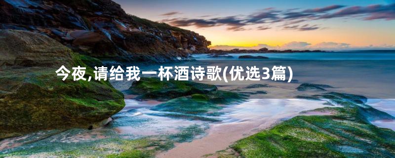 今夜,请给我一杯酒诗歌(优选3篇)