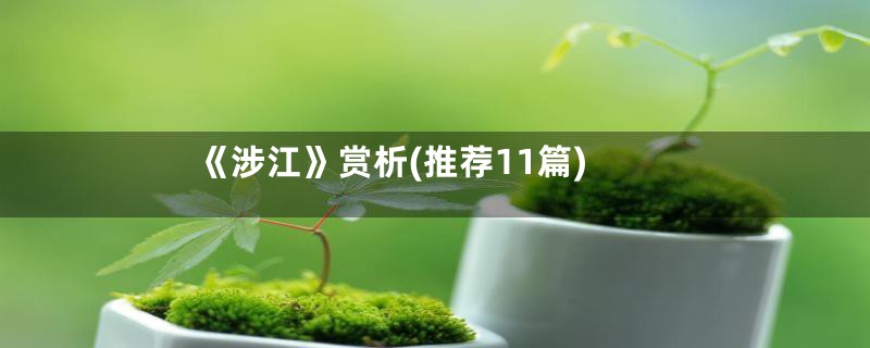 《涉江》赏析(推荐11篇)