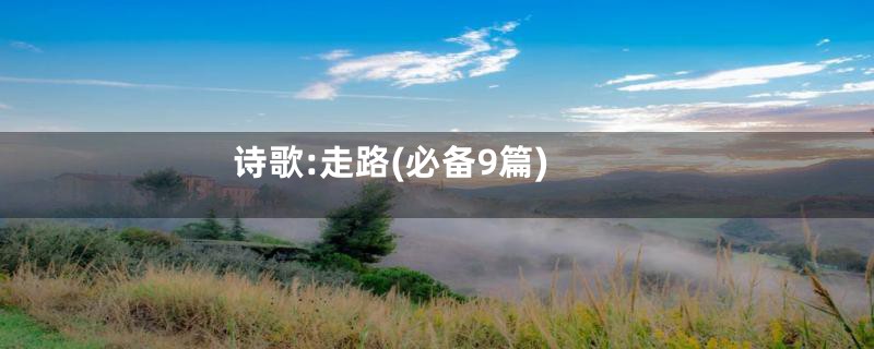诗歌:走路(必备9篇)