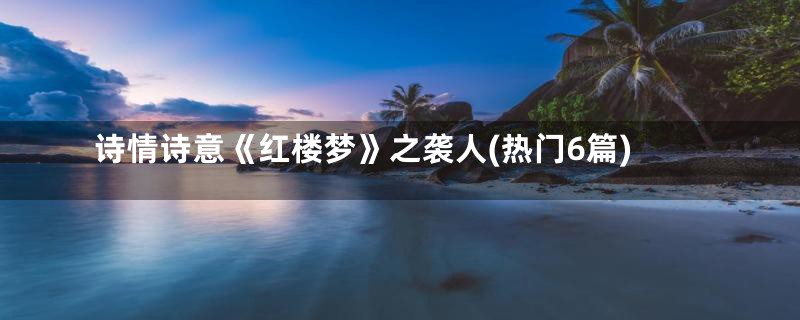 诗情诗意《红楼梦》之袭人(热门6篇)