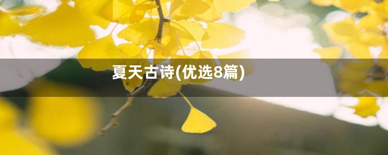 夏天古诗(优选8篇)
