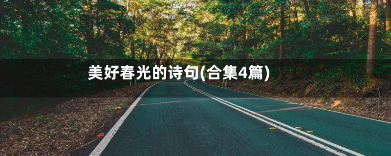 美好春光的诗句(合集4篇)