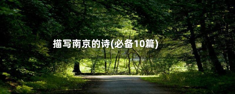 描写南京的诗(必备10篇)