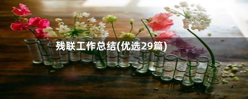 残联工作总结(优选29篇)