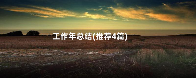 工作年总结(推荐4篇)