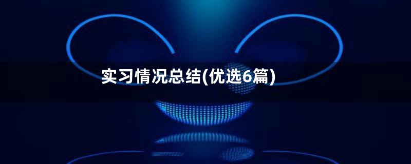 实习情况总结(优选6篇)